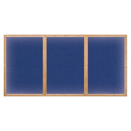 United Visual Products Open Faced Easy Tack Board, 72"x48", White Fabric/Black UV9010AEZ-WHITE-BLACK